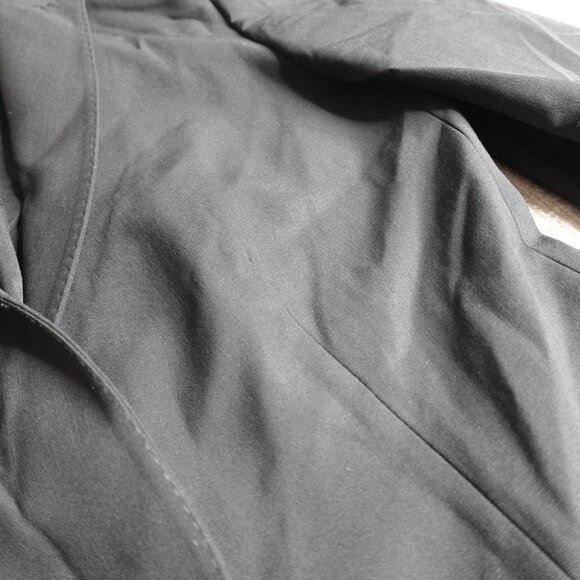 Burberry Womens Blazer 6 Black Peak Lapels Single Vent Made in Portugal - Picture 5 of 16